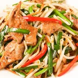 ニラレバー (韭菜猪肝)Stir-Fried Liver and China Chives(チャイナ厨房 亀戸駅前店)