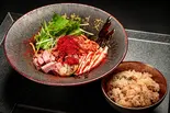 汁なし牡蠣担担麺 牡蠣ご飯セット（ただいま変身中）