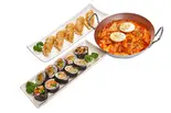 やさいキンパ＆トッポキ＆餃子セット/Vegetable Kimbap＆Tteokbokki＆Dumplings Set（カマロチキン 草加店）
