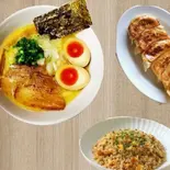 鶏白湯ラーメン餃子チャーハンセット White Chicken Broth Ramen + Gyoza Dumplings + Fried Rice Set(麺匠 鶏吟本店)