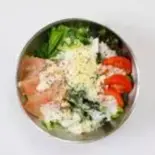 半熟卵のシーザーサラダ（熟成とんかつ弁当 かつ膳 平岸店）