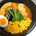 チキンベジダブルカレー(スープカレー専門店ベジスパ)