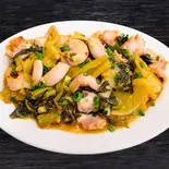 DOI TRUONG XAO DUA CHUA豚子宮の漬物炒め（Xin Chao Viet Nam Ikebukuro）