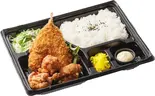 カラアジ弁当 Fried thigh chicken with mackerel bento（熟成醬油唐揚げ CHI-SHIN-CHU）