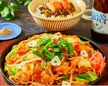 定番豚バラ焼そば＆選べるミニ丼セット（豚でもない角煮丼 豊豚 HOUTON 堀切5丁目店）