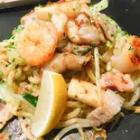 海鮮五目焼そば(塩)(月島もんじゃもんたま 千葉中央本店)