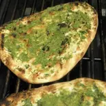 ほうれん草ナン Green Naan（NAMASTE GANESH MAHAL）