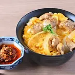 食べるラー油親子丼 Eatable Chili Oil Oyako Rice Bowl(親子丼 鶏茶房)