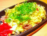 鉄板豚骨焼ラーメン(餃子工房 ちびすけ 阿倍野橋店)