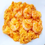 エビと玉子のチリソース【干烧鸡蛋虾仁】(中華料理 聚楽園)