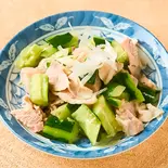 鶏肉とキュウリ和え（餃子酒場 豊葉 千葉本店）