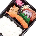 ハンバーグエビフライ弁当（ほか弁 日本亭小金井北口通り店）