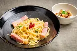 パスタ(1人前)+チャーシュー丼（ペペロンチーノ専門店 欧麺ふく田）