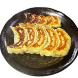 満腹餃子セットA(青山大餃子5個+肉弾小餃子5個+ライス)（青山餃子房 船橋店）