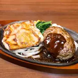 肉汁たっぷりハンバーグ＆ジューシーチキン（HERO'S ステーキハウス 調布店）