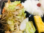 肉野菜炒め物弁当(仙豆)