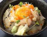 甘海老&白身魚漬け丼(1人前)Soy-Marinated Sweet Shrimp and White Fish Rice Bowl (1 serving)(東京寿司 ITAMAE SUSHI アクアシティお台場店 Tokyo Sushi Itamae Sushi AQUA CITY ODAIBA)