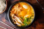 キノコスンドゥブ Sundolubu with mushroom(東京冷麺Lab.都立大学駅前店)