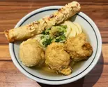 讃岐天うどん Sanuki Udon with Assorted Tempura（饂飩頑陣 別邸）