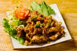 45ムーカティアム(豚肉のガーリック炒め)（タイ料理 ウライワン）