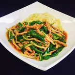 チンジャオロース冷し麺（中華料理上海亭蕨店）