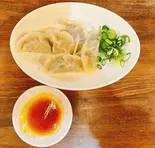 塩で食べる水餃子(香味醤油たれ 6ヶ)（麺屋・高豚 浄心店）
