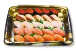 サーモン五種盛り 5人前（無添蔵 北花田店）