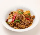 豚ホルモンと野菜の辛味炒め(上海飯店)