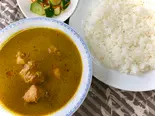 Chicken Curry Japanese Rice Set チキンカリーライスセット(日本米)（南インド料理コチンニヴァース）