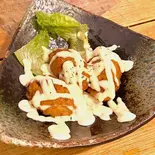 鶏つくね照焼きの特製マヨソースがけ/3個入り(餃子工房 ちびすけ 阿倍野橋店)