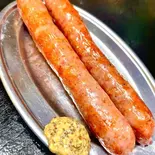放牧ソーセージ2本盛り(串屋横丁月島店)