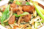 スジねぎ炒め（大阪ぼてぢゅう 本店）