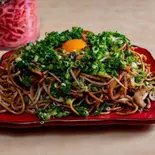 ネギ玉焼そば【大盛り】（バソキ屋 博多バスターミナル店）