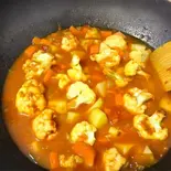 Mixedvege ジャガイモ、ニンジン、カリフラワーのカレー（yabin 高田店）