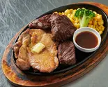 テキサス牛ステーキとカントリーチキンのコンビ(単品)（ステーキ＆ハンバーグ専門店 肉の村山）