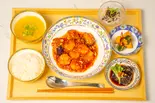 海老チリソース定食 Shrimp in Chili Sauce Stew Lunch Set(点心・香港広東料理 MOON FOREST ムーンフォレスト 月林閣)