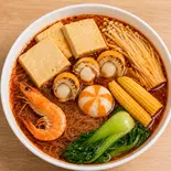 (7) ぷりぷり海老とほたての小さなごほうびセット(鲜虾贝贝小确幸套餐)（にゃんこ麻辣烫住吉店 七福煎餅）