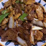 ラムスペアリブとラムの肝臓炒め(干炒两样)（正宗中国味·羊大厨）