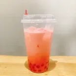 【タピオカ】イチゴミルク（【関西風＆広島風お好み焼き・鉄板焼き】 桜家）