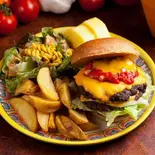 バーガーコンボ Burger Combo（Cafe EL DOMINGO）