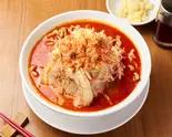 ニンニク背脂G系 うま辛らーめん(デリバリーでも絶品 麺や天鳳 方南町店)