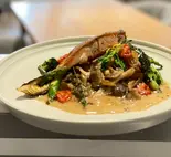 三陸産サーモンと季節野菜のグリル（AMPLEUR CAFE）