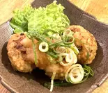 鶏つくね焼きのおろしぽん酢がけ/3個入り(餃子工房 ちびすけ 阿倍野橋店)