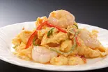 海老と玉子ふわふわ炒め（焼飯専門店 龍門）