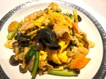 きくらげ玉子豚肉炒め(御飯付き)（西安刀削麺 匠心）