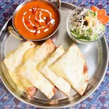 チーズナンセット(Cheese Naan Set)（マックセ ダイニング＆バー）