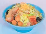 タンメン~たっぷり野菜別盛り・刻みにんにく・煮うずら・焼豚・ブロック肉を添えて~(味一 Factory極)