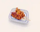 ねぎまたれ Scallion Skewers with Sauce(一本)（鳥ぷろ 上新庄店）