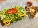 タコライスチーズ野菜+鶏から3個 / Cheese & Vegetable Taco Rice + 3 Fried Chicken(やんばるタコライス 凛タコ)