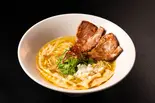 金色香味塩らぁ麺+炙りチャーシュー丼(ミニ)（麺屋宗 高田馬場本店）